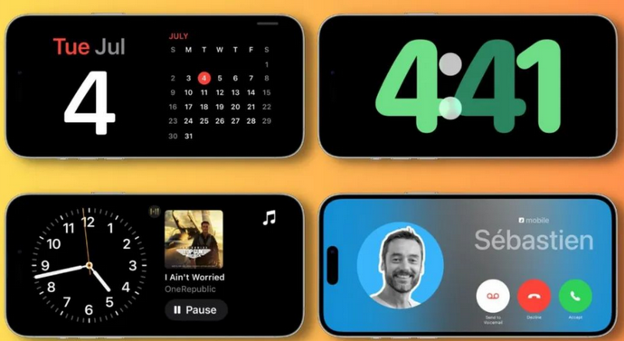 吴起苹果手机维修分享iOS17横屏充电待机显示有什么好处 