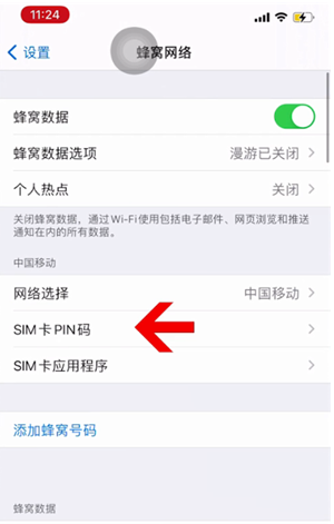 吴起苹果14维修网分享如何给iPhone14的SIM卡设置密码 